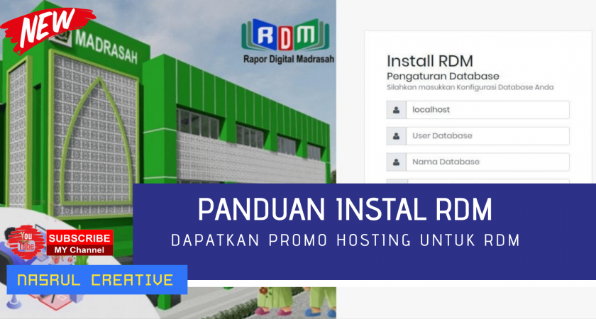 Panduan Instal RDM Raport Digital Madrasah  DI  KALTARA HOSTING